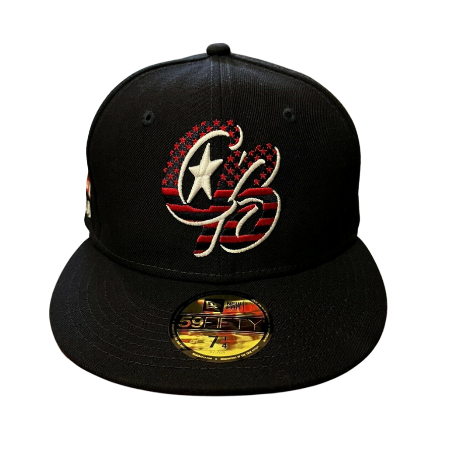 New Era Kannapolis Cannon Ballers Black/Red USA 59FIFTY Fitted Hat