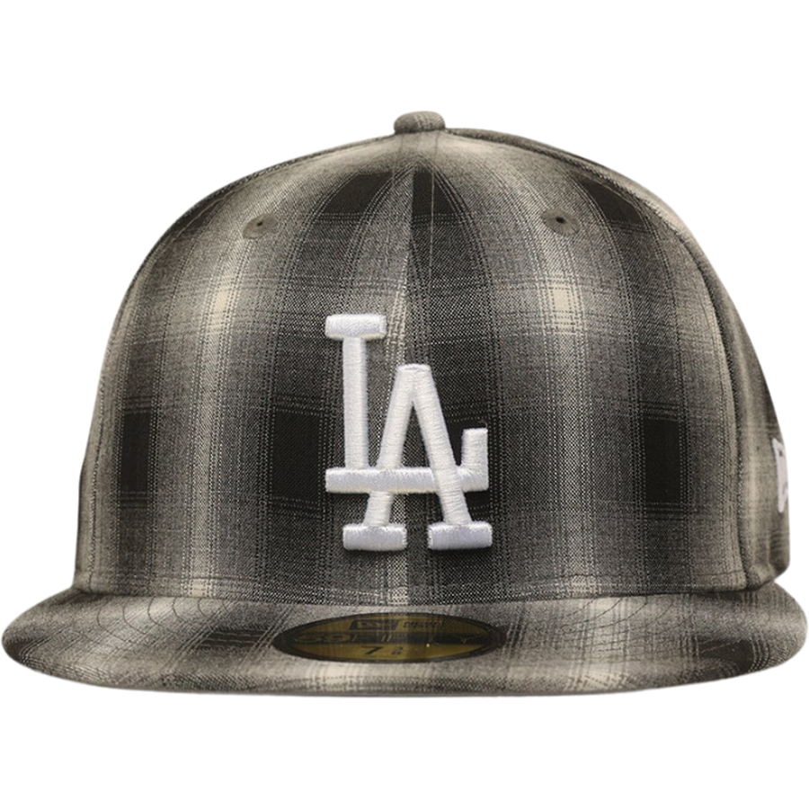 New Era Los Angeles Dodgers Black & White 'Full Plaid' 59FIFTY Fitted Hat