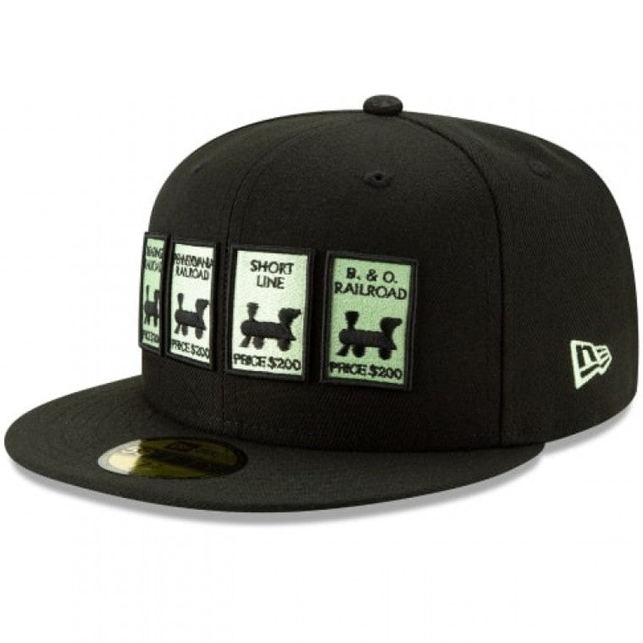 New Era Monopoly Multiple Railroad Car 59FIFTY Fitted Hat