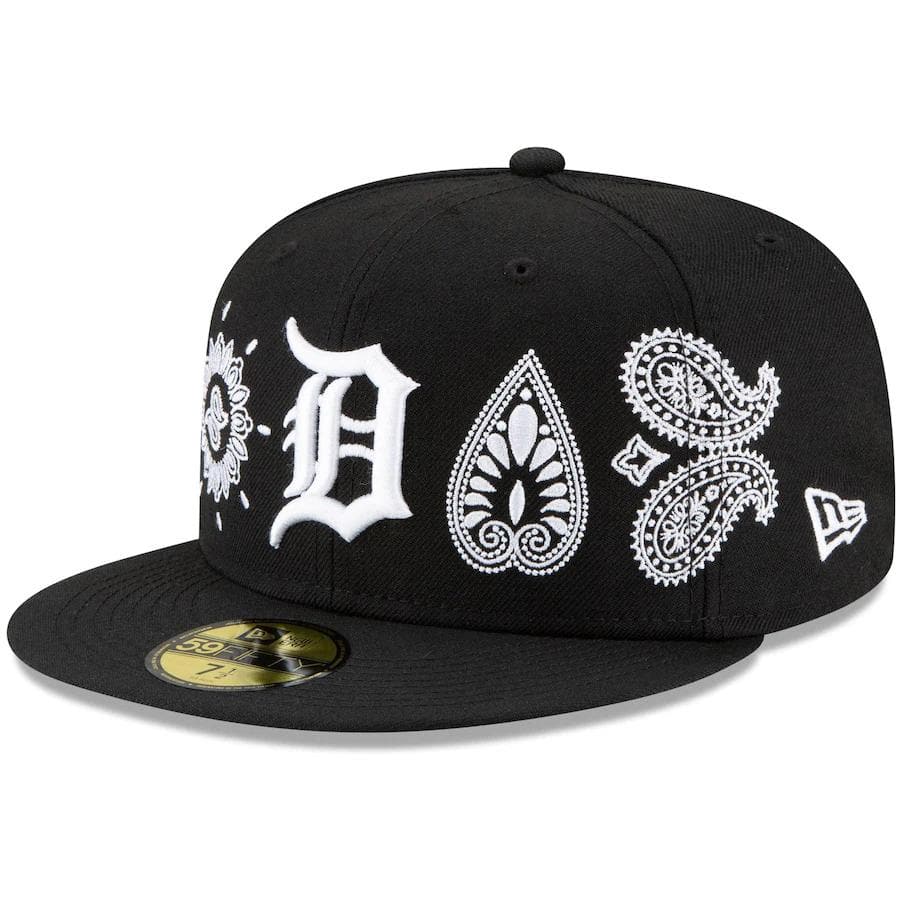 New Era Detroit Tigers Paisley Elements Black 59FIFTY Fitted Hat