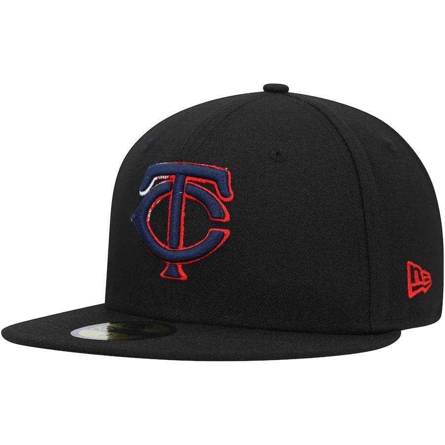 New Era Minnesota Twins Black Color Dupe 59FIFTY Fitted Hat