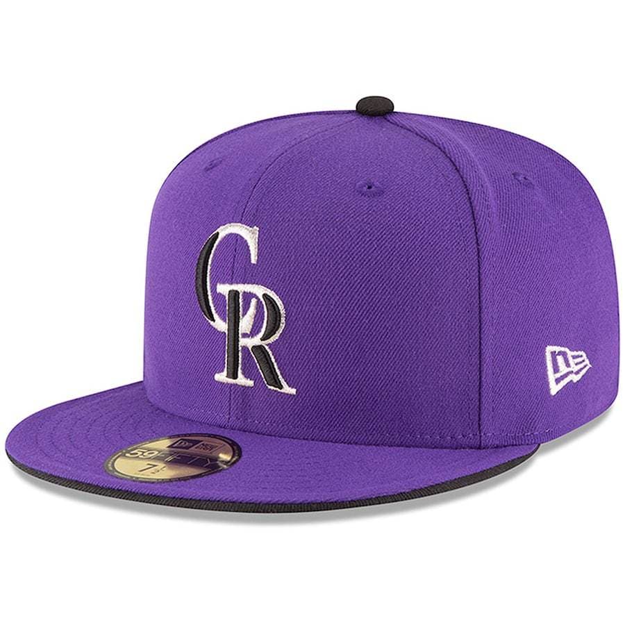 New Era Colorado Rockies Purple On-Field 59Fifty Fitted Hat