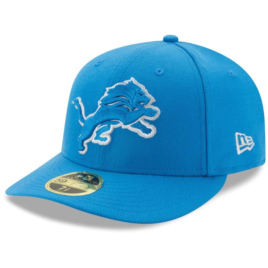 New Era Detroit Lions Blue Omaha Low Profile 59FIFTY Fitted Hat