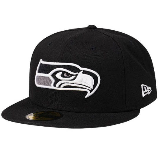 New Era Seattle Seahawks Steel Black Edition 59FIFTY Fitted Hat