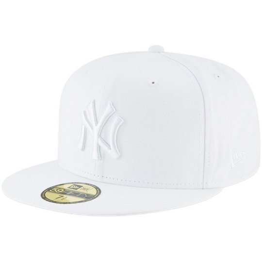 New Era New York Yankees Primary Logo White 59Fifty Fitted Hat