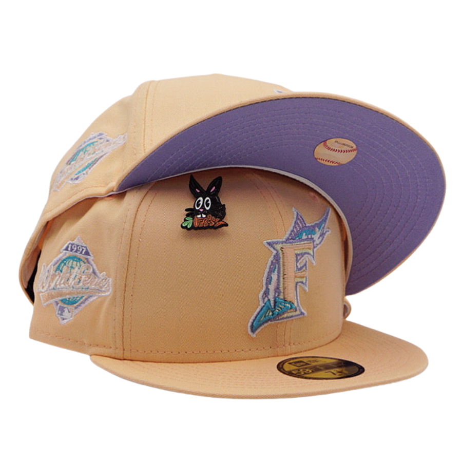 New Era Florida Marlins Peach 'Easter Pack' 1997 World Series 59FIFTY Fitted Hat