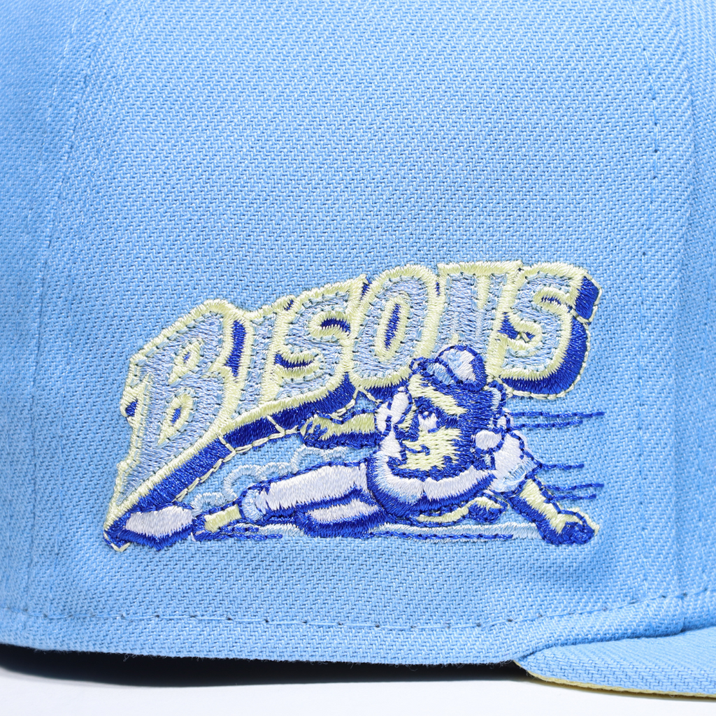 New Era Buffalo Bisons Baby Blue/ Birdseye Blue Soft Yellow UV 59FIFTY Fitted Hat