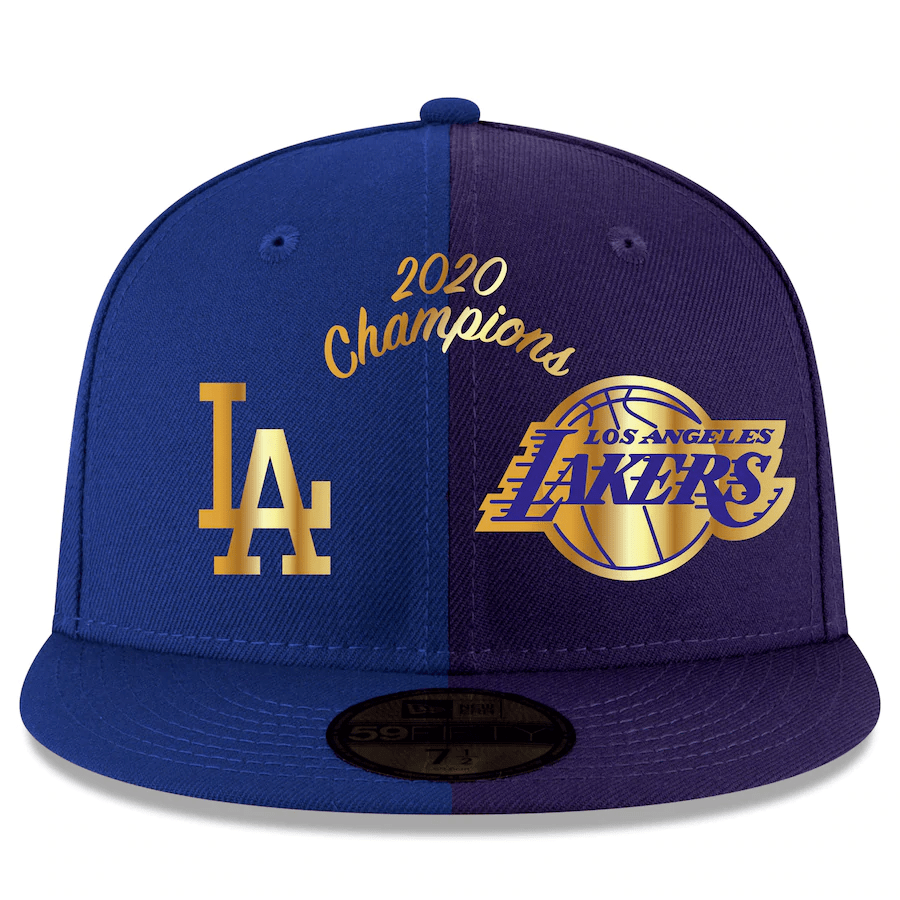 New Era Los Angeles 2020 Dual Champions Split 59FIFTY Fitted Hat