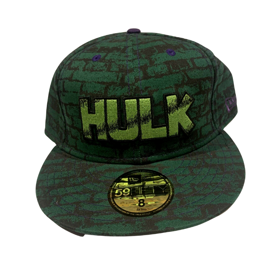 New Era Incredible Hulk Green Brick Wall Marvel 59FIFTY Fitted Hat