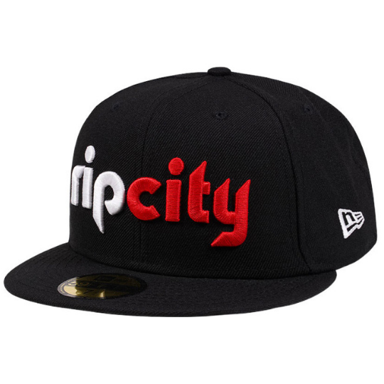 New Era Portland Trail Blazers Rip City Black 59Fifty Fitted Hat