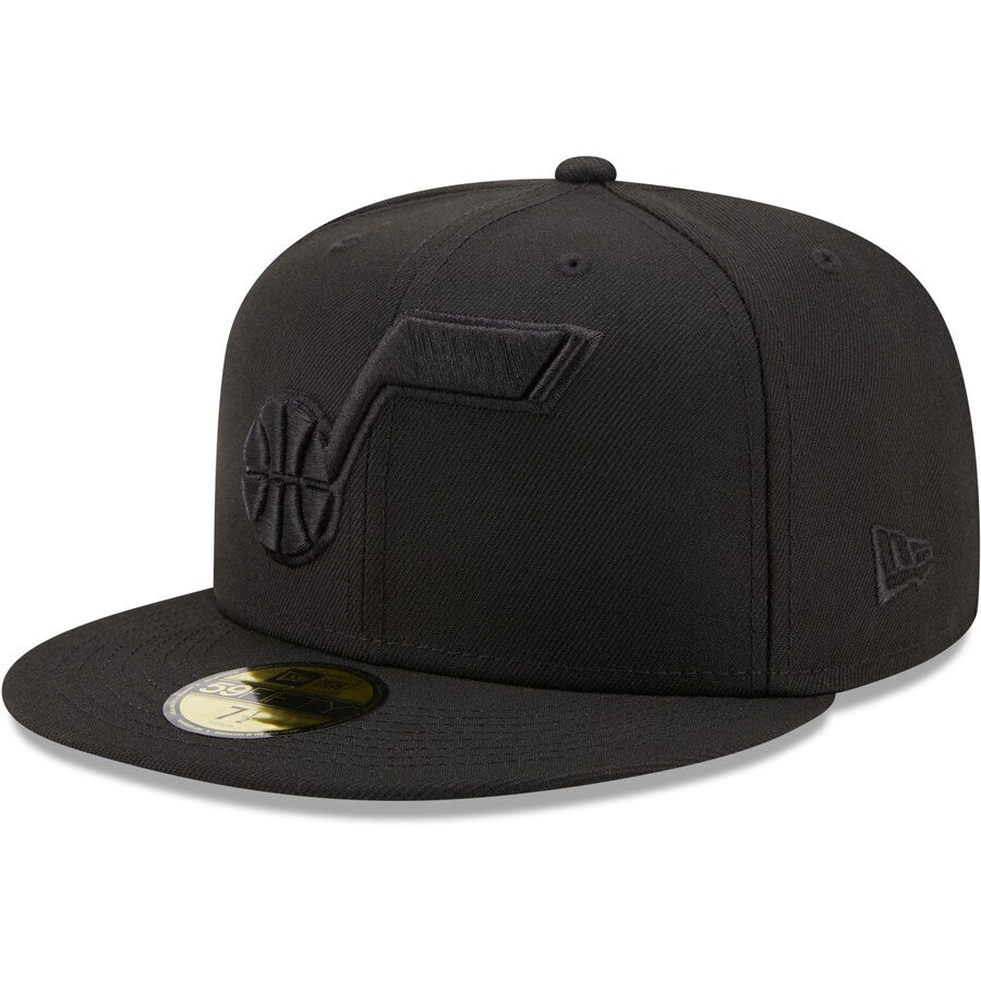New Era Utah Jazz All Black Color Pack 59FIFTY Fitted Hat