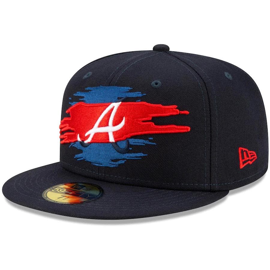 New Era Atlanta Braves Logo Tear 59FIFTY Fitted Hat