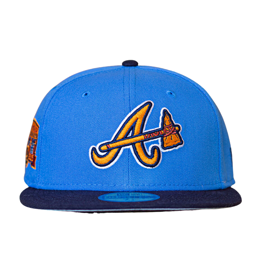 New Era Atlanta Braves Blue/Orange Turner Field Final Season 59FIFTY Fitted Hat