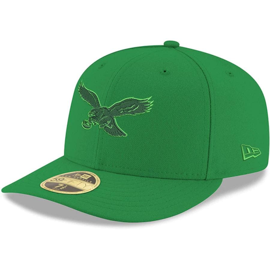 New Era Philadelphia Eagles Green Pop Low Profile 59FIFTY Fitted Hat