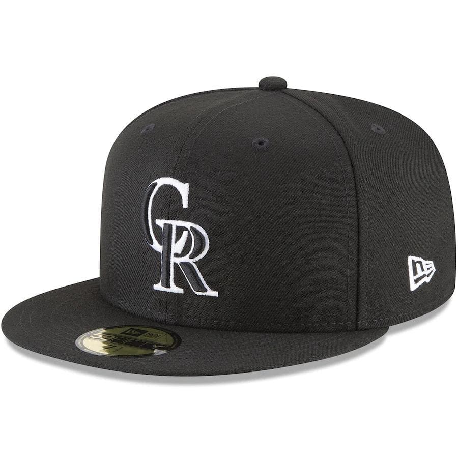 New Era Colorado Rockies Black 59FIFTY Fitted Hat