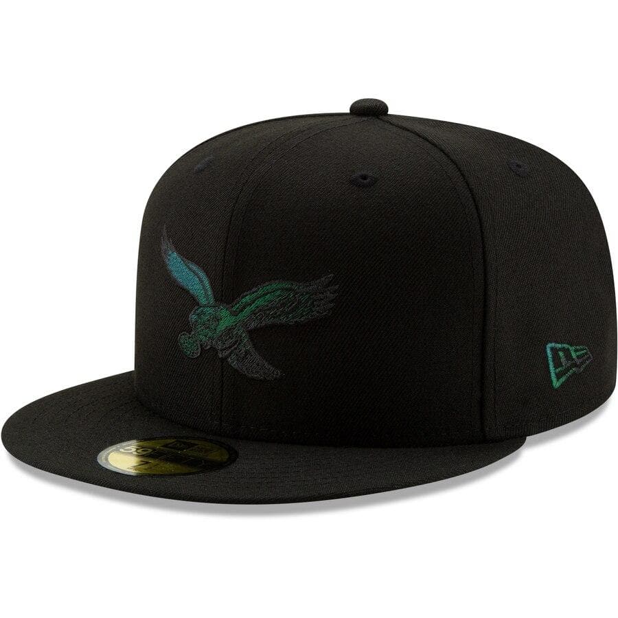 New Era Philadelphia Eagles Black Historic 59FIFTY Fitted Hat