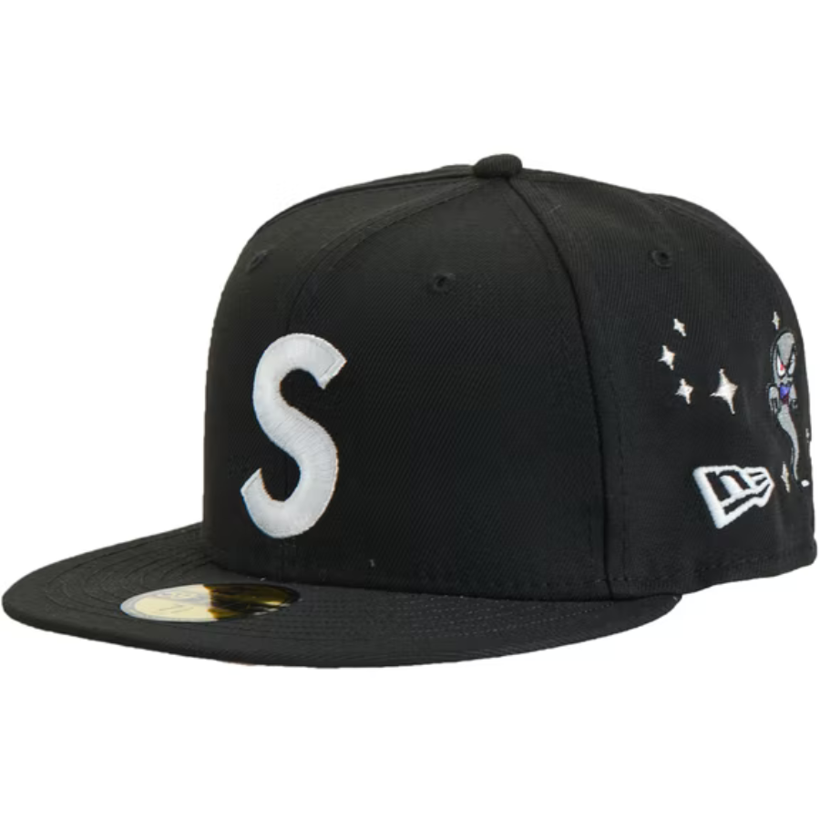 New Era x Supreme S Logo Black Characters 59FIFTY Fitted Hat
