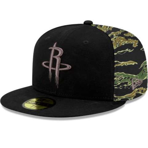 New Era Houston Rockets Camo Panel 59Fifty Fitted Hat