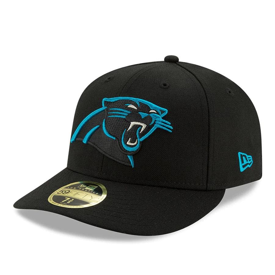 New Era Carolina Panthers Black Omaha Low Profile 59FIFTY Fitted Hat
