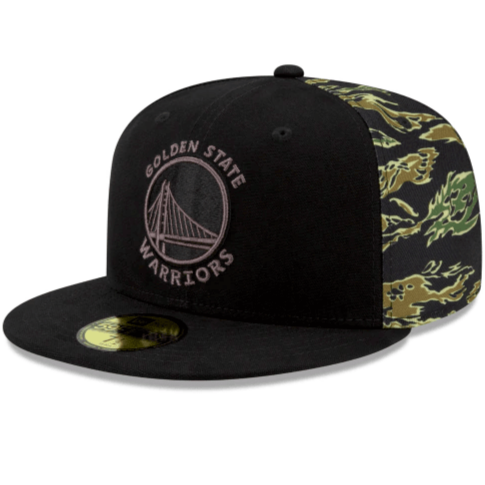 New Era Golden State Warriors Camo Panel 59Fifty Fitted Hat