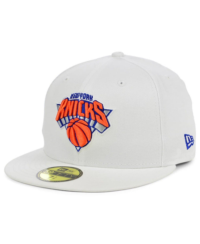 New Era New York Knicks Sanded White 59FIFTY Fitted Hat