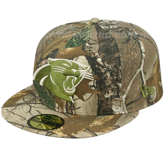 New Era Carolina Panthers Realtree Camo 59FIFTY Fitted Hat