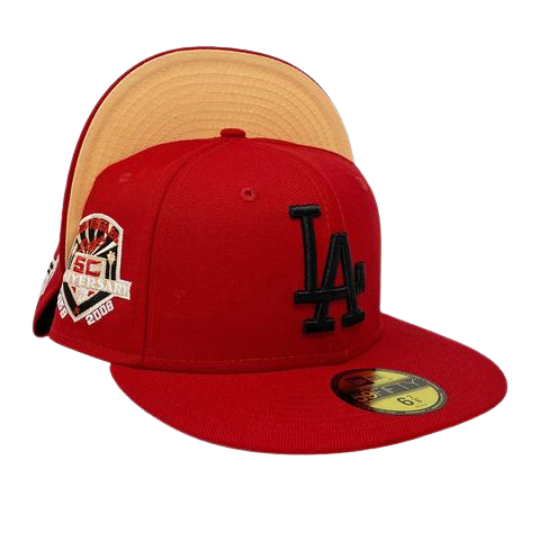 New Era Red Los Angeles Dodgers 30th ASG Peach UV 59FIFTY Fitted Hat