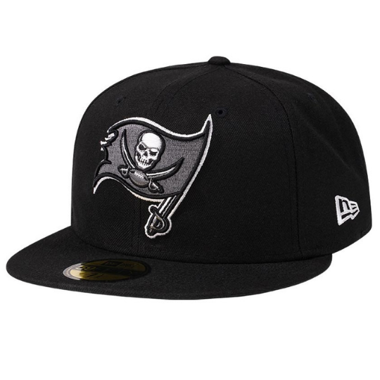 New Era Tampa Bay Buccaneers Steel Black Edition 59FIFTY Fitted Hat