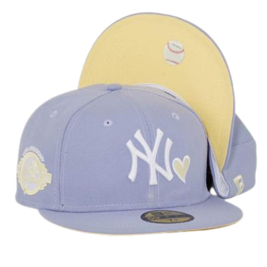 New Era New York Yankees Lavender/Yellow Heart 59FIFTY Fitted Hat