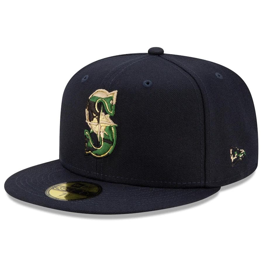 New Era Seattle Mariners Pop Camo Undervisor 59FIFTY Fitted Hat