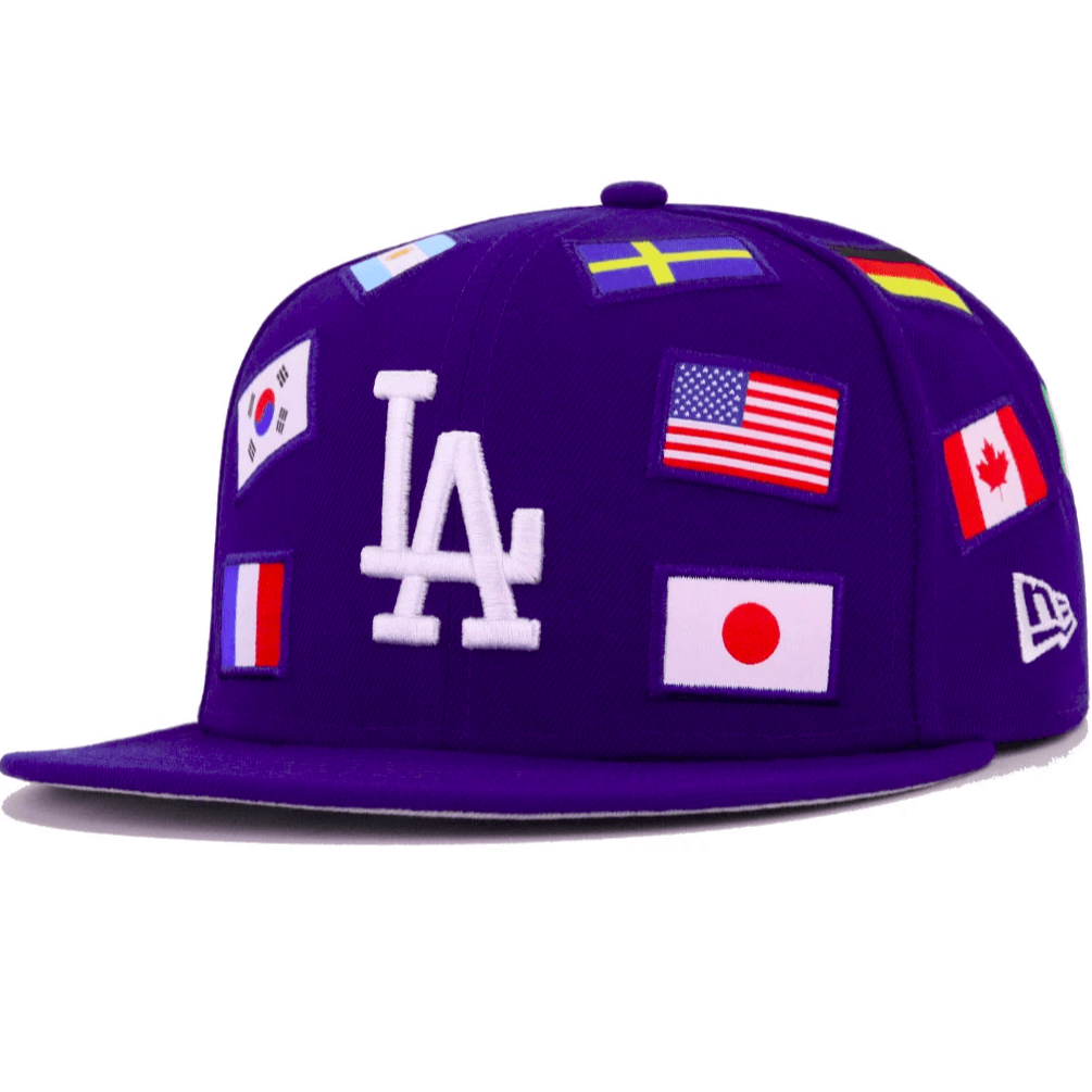 New Era LA Dodgers Country Flag All Over 59Fifty Fitted Hat