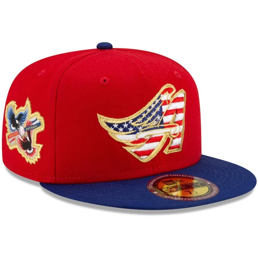New Era Los Angeles Angels Americana Patch Red 2021 59FIFTY Fitted Hat