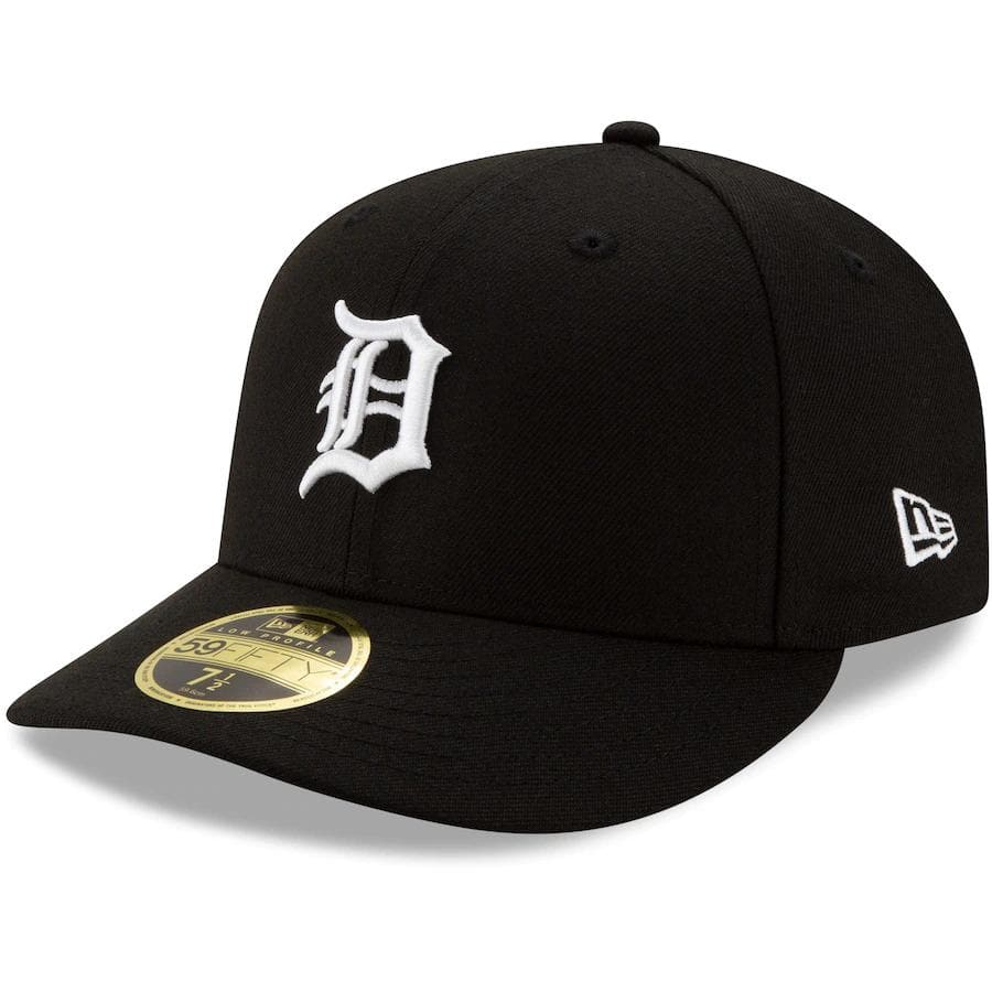 New Era Detroit Tigers Black Low Profile 59FIFTY Fitted Hat