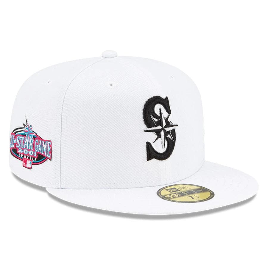 New Era White Seattle Mariners Floral Undervisor 59FIFTY Fitted Hat