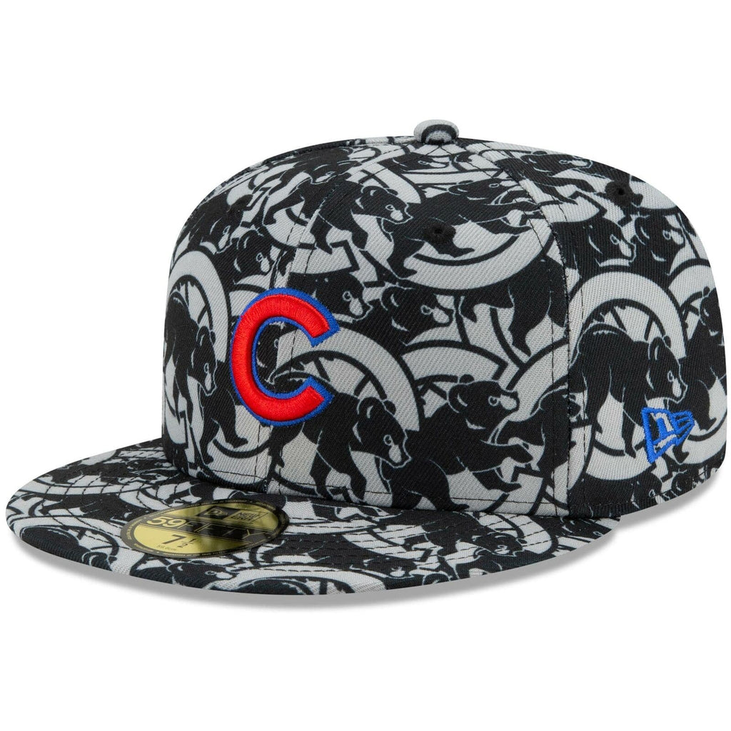 New Era Chicago Cubs Team Print 59Fifty Fitted Hat