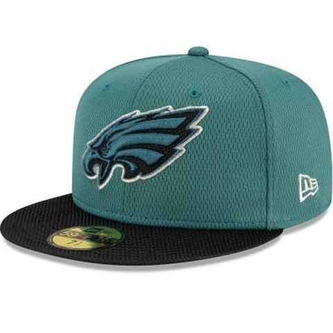 New Era Philadelphia Eagles NFL Sideline Road 2021 Green 59FIFTY Fitted Hat