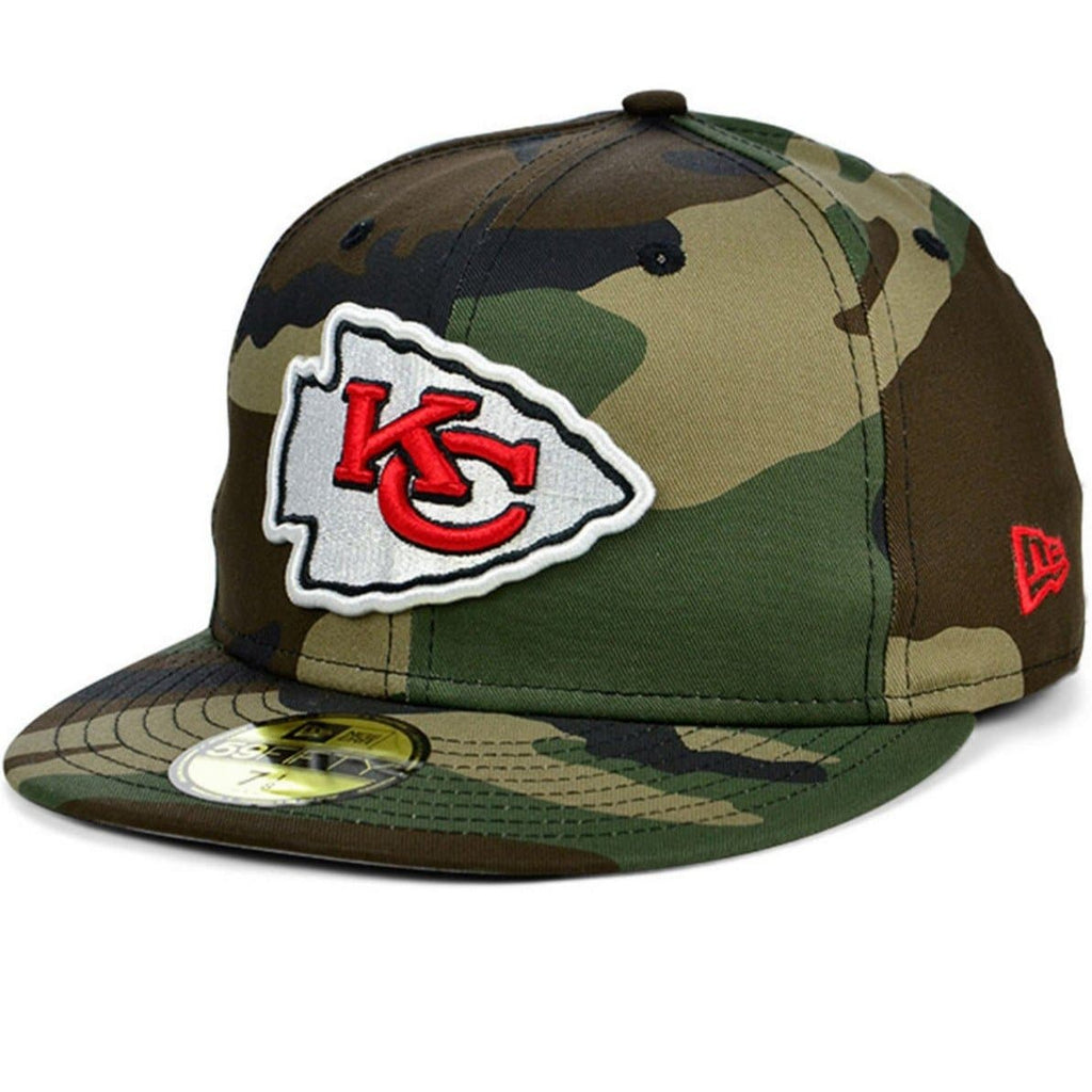 New Era Kansas City Chiefs Camo Woodland 59Fifty Fitted Hat