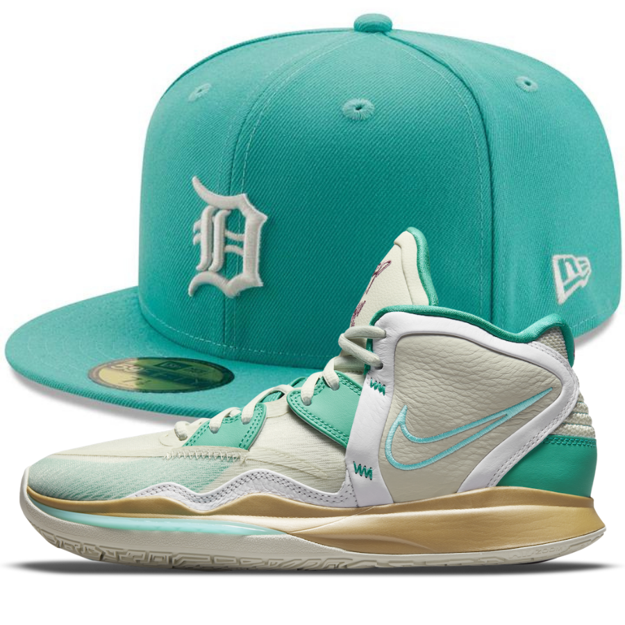 New Era Mint Detroit Tigers Fitted Hat w/ Nike Kyrie 8 "Keep Sue Fresh"