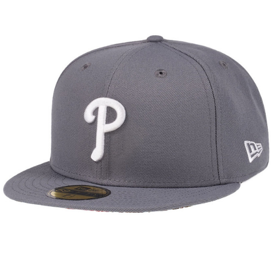 New Era Philadelphia Phillies Floral Undervisor Grey 59FIFTY Fitted Hat