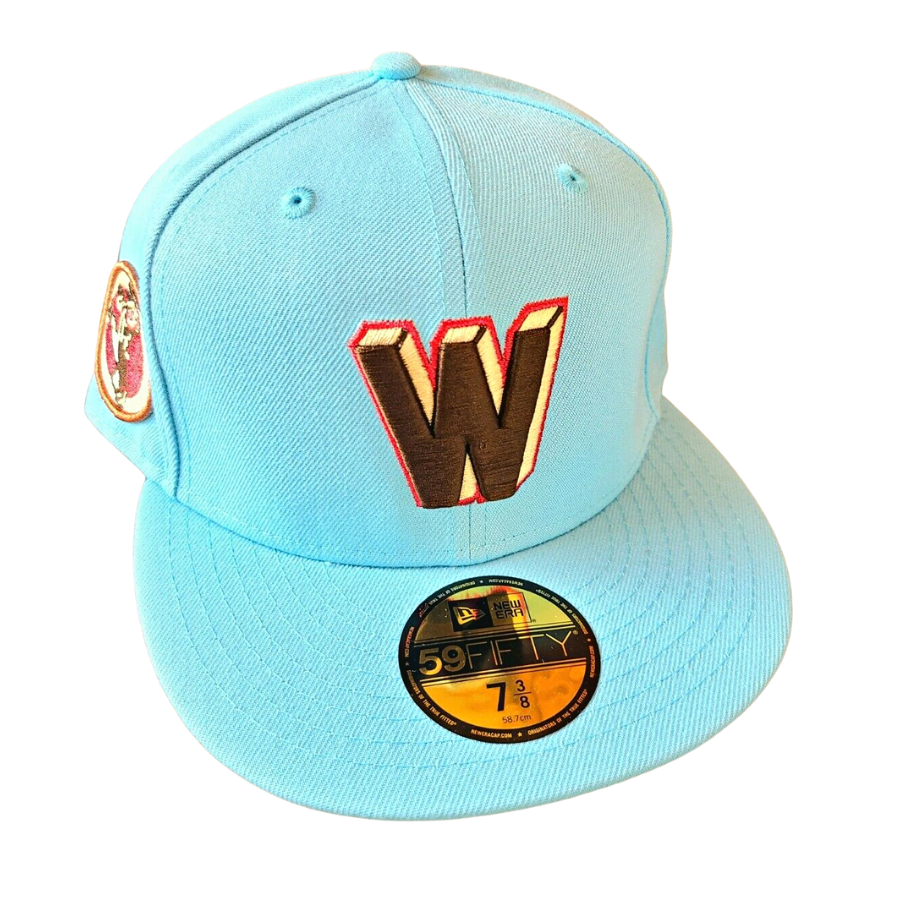 New Era Washington Senators Mint Blue Weezer Rivers Cuomo 59FIFTY Fitted Hat