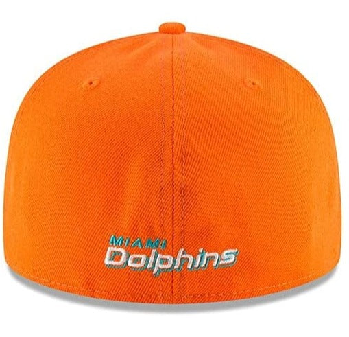 New Era Orange Miami Dolphins Omaha 59FIFTY Fitted Hat