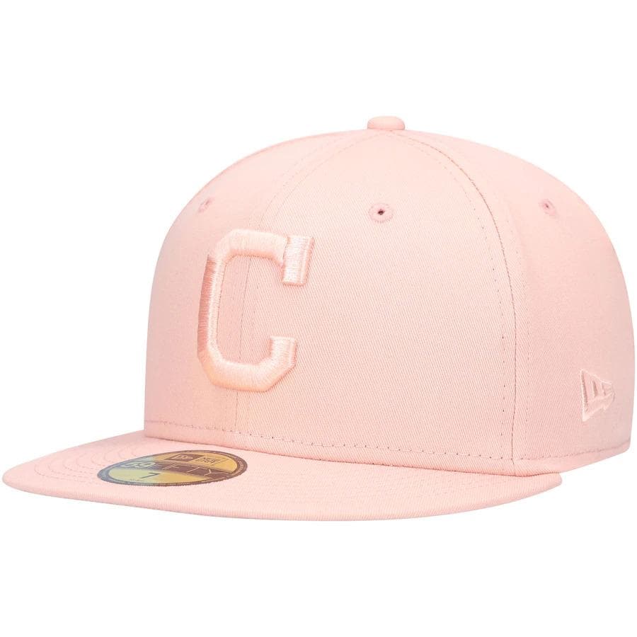 New Era Cleveland Indians Pink Tonal Blush Sky 59FIFTY Fitted Hat