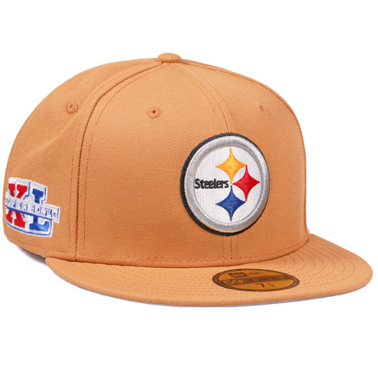New Era Pittsburgh Steelers Super Bowl XL Golden Memories 59FIFTY Fitted Hat