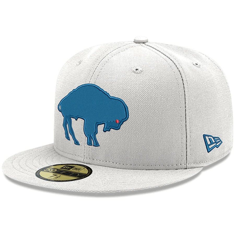 New Era Buffalo Bills Heather Grey Omaha logo 59Fifty Fitted Hat