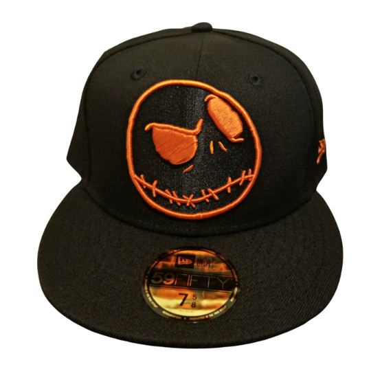 New Era Nightmare Before Christmas Black/Orange Jack Skellington 59FIFTY Fitted Hat