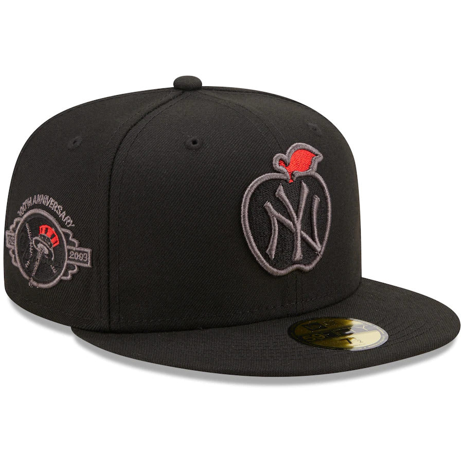 New york yankees apple fitted hat Clearance