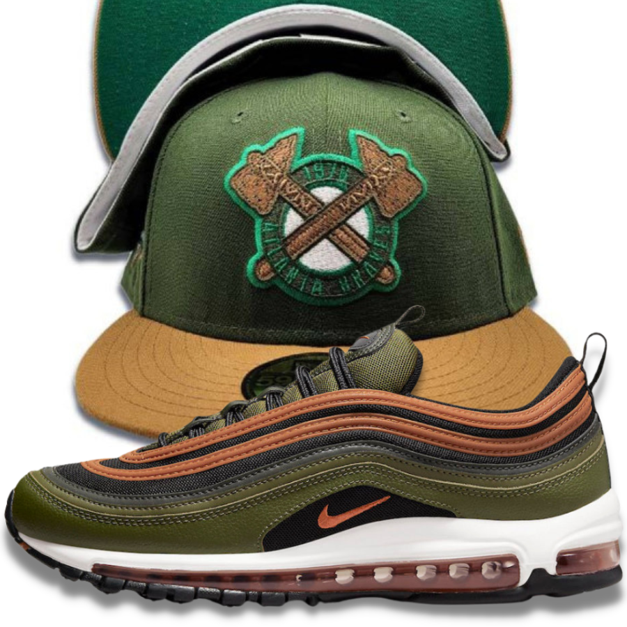 New Era Shades of Fall Fitted Hat w/ Nike Air Max 97 "Black Olive"