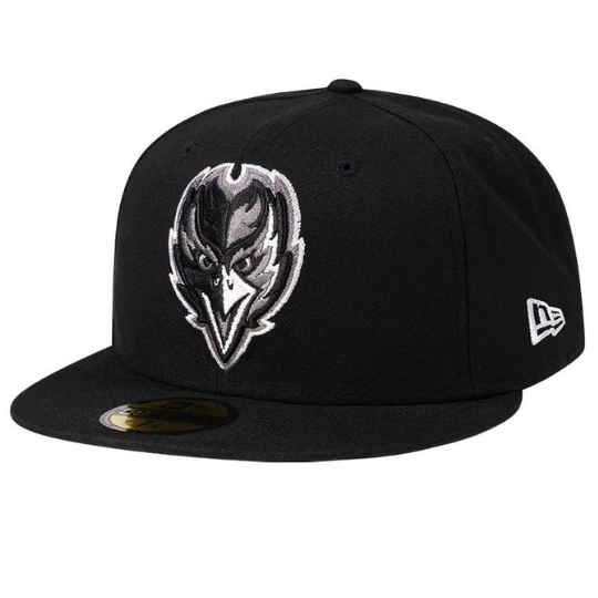 New Era Baltimore Ravens Steel Black Edition 59FIFTY Fitted Hat