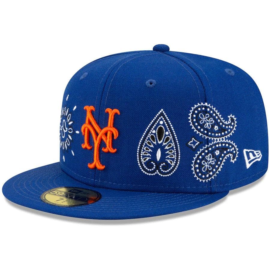 New Era New York Mets Paisley Elements Blue 59FIFTY Fitted Hat