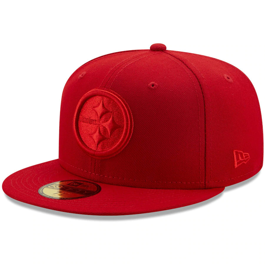 New Era Pittsburgh Steelers Scarlet Red Color Pack 59FIFTY Fitted Hat